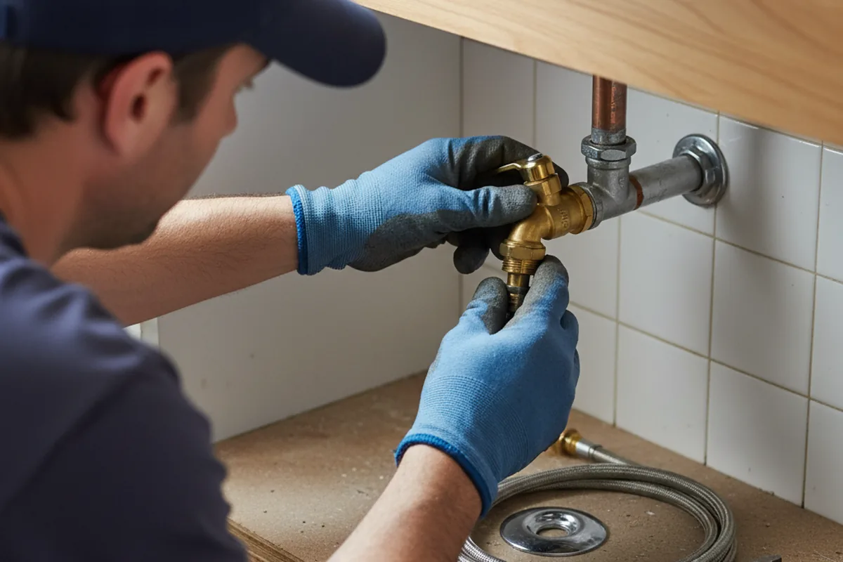 Shutoff valve and fitting work during Faucet and Fixture Repair in Dundee